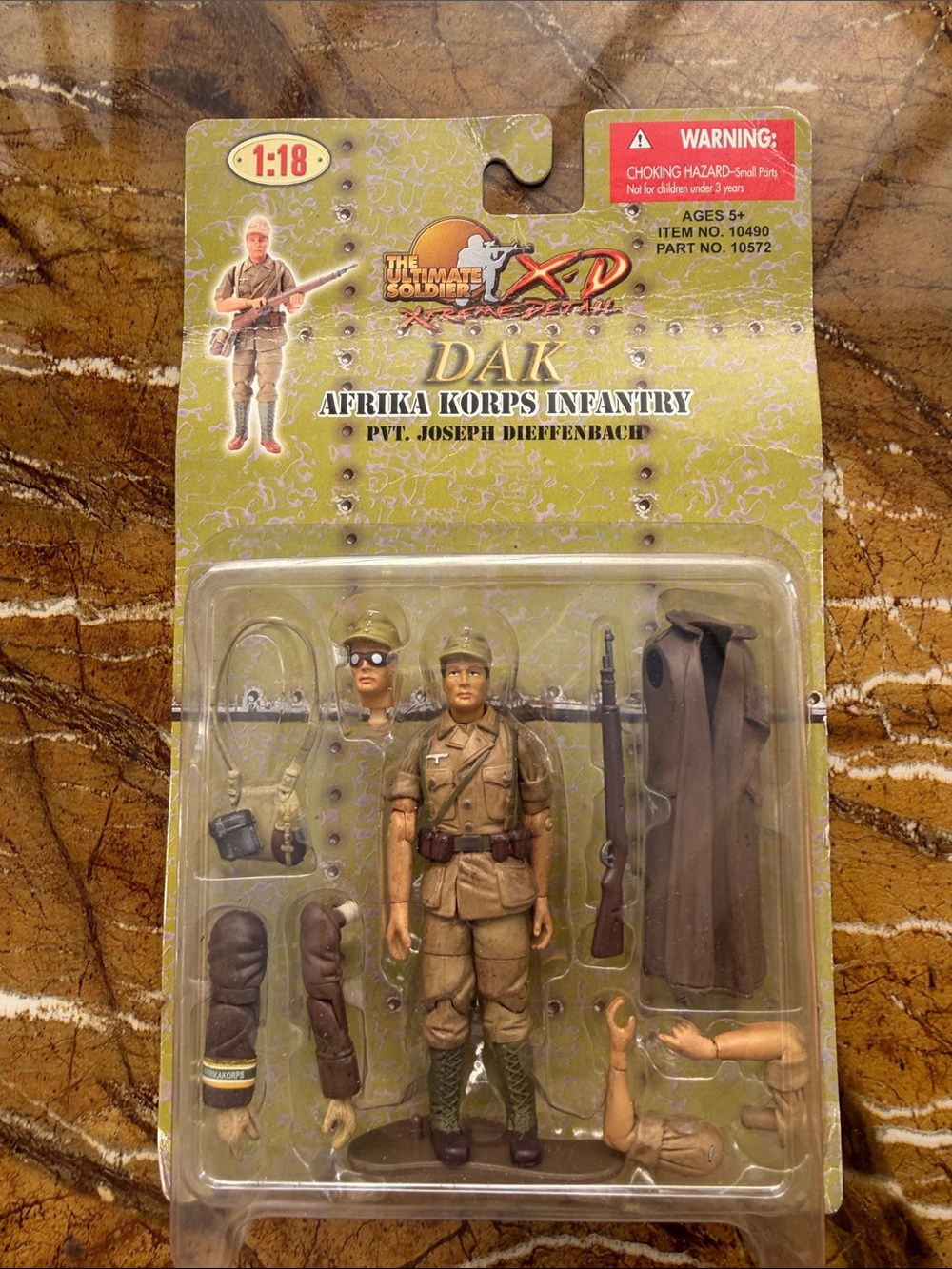 DAK Afrika Korps Infantry Action Figure - Tan